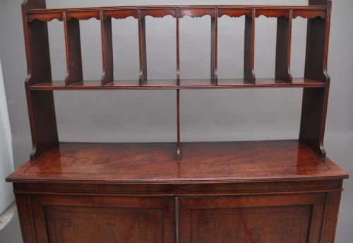 EARLY 19TH CENTURY MAHOGANY OPEN TOP CABINET - ADDITIONAL PHOTO 4