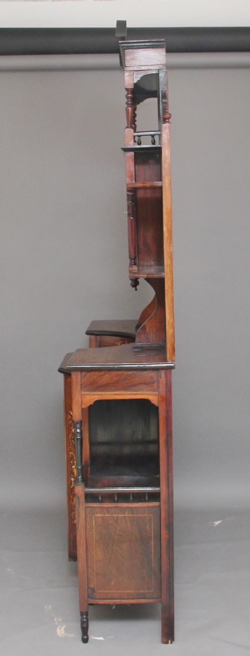 19TH CENTURY ROSEWOOD AND INLAID CABINET - ADDITIONAL PHOTO 9