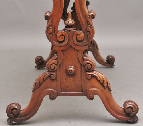 19TH CENTURY BURR WALNUT CENTRE TABLE - ADDITIONAL PHOTO 5