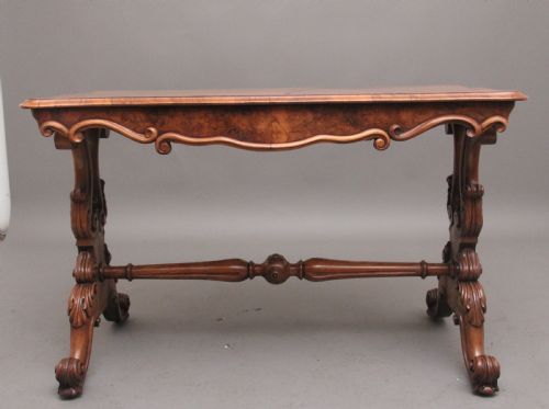 19TH CENTURY BURR WALNUT CENTRE TABLE - ADDITIONAL PHOTO 6