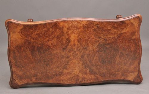 19TH CENTURY BURR WALNUT CENTRE TABLE - ADDITIONAL PHOTO 8