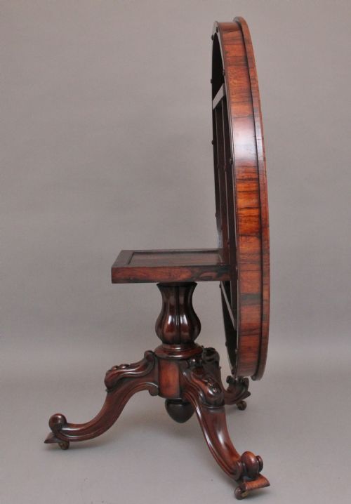 19TH CENTURY ROSEWOOD BREAKFAST TABLE - ADDITIONAL PHOTO 2