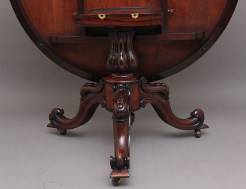 19TH CENTURY ROSEWOOD BREAKFAST TABLE - ADDITIONAL PHOTO 6