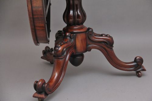 19TH CENTURY ROSEWOOD BREAKFAST TABLE - ADDITIONAL PHOTO 8