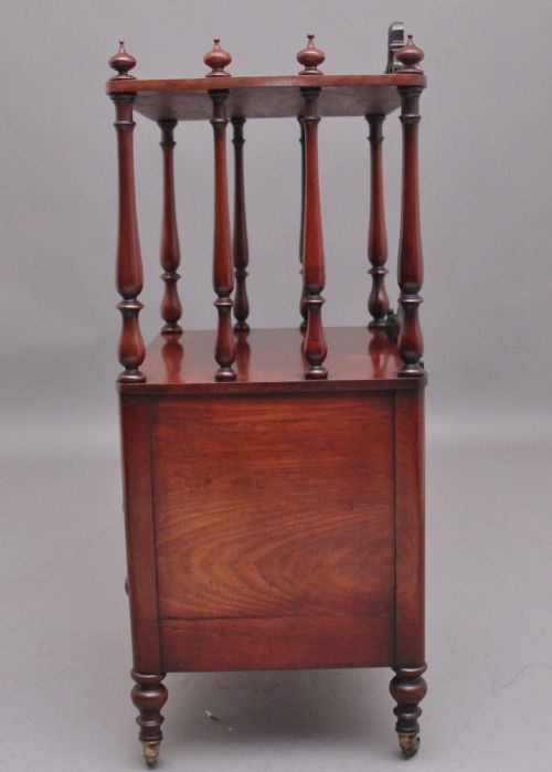 19TH CENTURY ANTIQUE MAHOGANY WHATNOT WITH CELLARETTE - ADDITIONAL PHOTO 4