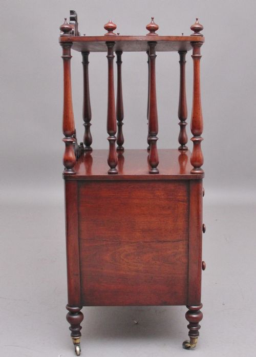 19TH CENTURY ANTIQUE MAHOGANY WHATNOT WITH CELLARETTE - ADDITIONAL PHOTO 5