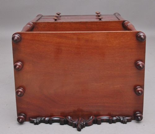 19TH CENTURY ANTIQUE MAHOGANY WHATNOT WITH CELLARETTE - ADDITIONAL PHOTO 6