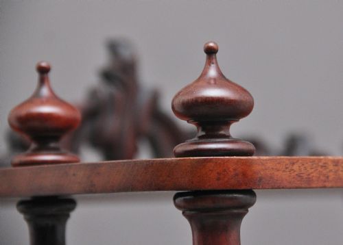 19TH CENTURY ANTIQUE MAHOGANY WHATNOT WITH CELLARETTE - ADDITIONAL PHOTO 8