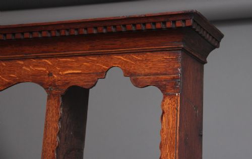 18TH CENTURY ANTIQUE COUNTRY OAK DRESSER AND RACK - ADDITIONAL PHOTO 8