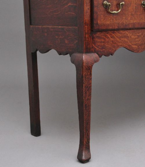 18TH CENTURY ANTIQUE COUNTRY OAK DRESSER AND RACK - ADDITIONAL PHOTO 9