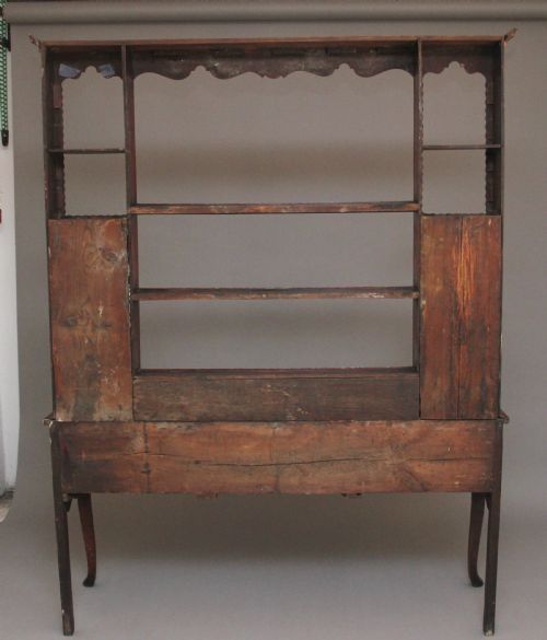 18TH CENTURY ANTIQUE COUNTRY OAK DRESSER AND RACK - ADDITIONAL PHOTO 11