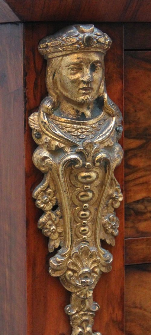 19TH CENTURY WALNUT MARQUETRY WELLINGTON CHEST - ADDITIONAL PHOTO 8