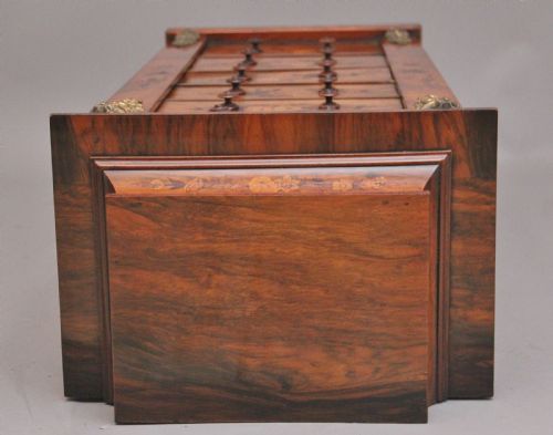 19TH CENTURY WALNUT MARQUETRY WELLINGTON CHEST - ADDITIONAL PHOTO 11