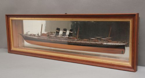 19th Century Half Model of Steam Ship New York