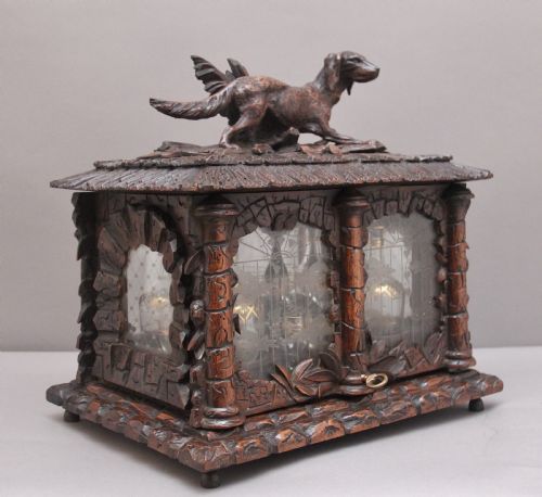 19th black Forest "Cave a' Liqueur" Drinks Cabinet
