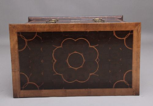 EARLY 20TH CENTURY LABURNAM OYSTER CHEST ON STAND - ADDITIONAL PHOTO 6