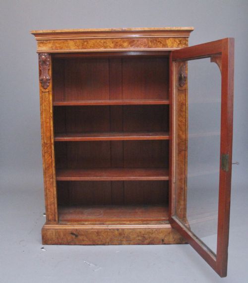 A SUPERB QUALITY 19TH CENTURY BURR WALNUT CABINET - ADDITIONAL PHOTO 1