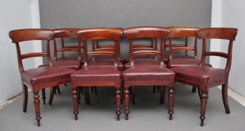 SET OF TWELVE 19TH CENTURY MAHOGANY DINING CHAIRS - ADDITIONAL PHOTO 1