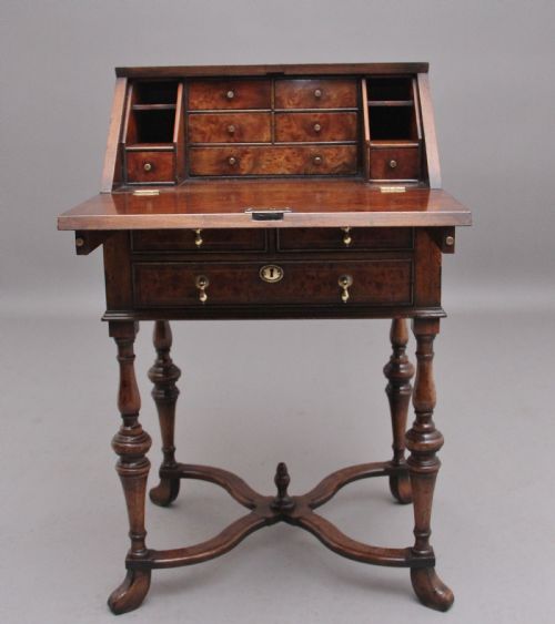 EARLY 20TH CENTURY WALNUT AND ELM BUREAU - ADDITIONAL PHOTO 3