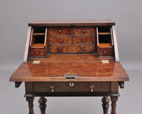 EARLY 20TH CENTURY WALNUT AND ELM BUREAU - ADDITIONAL PHOTO 4