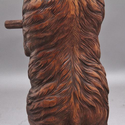 19TH CENTURY ANTIQUE BLACK FOREST BEAR STICK STAND - ADDITIONAL PHOTO 9