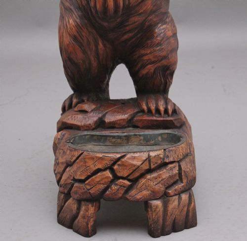 19TH CENTURY ANTIQUE BLACK FOREST BEAR STICK STAND - ADDITIONAL PHOTO 10