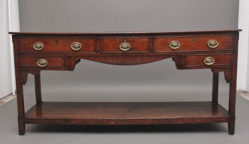 EARLY 19TH CENTURY OAK DRESSER BASE - ADDITIONAL PHOTO 7