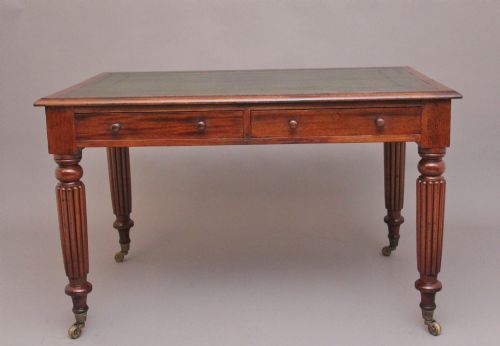19th Century Antique Mahogany Partners Writing Desk