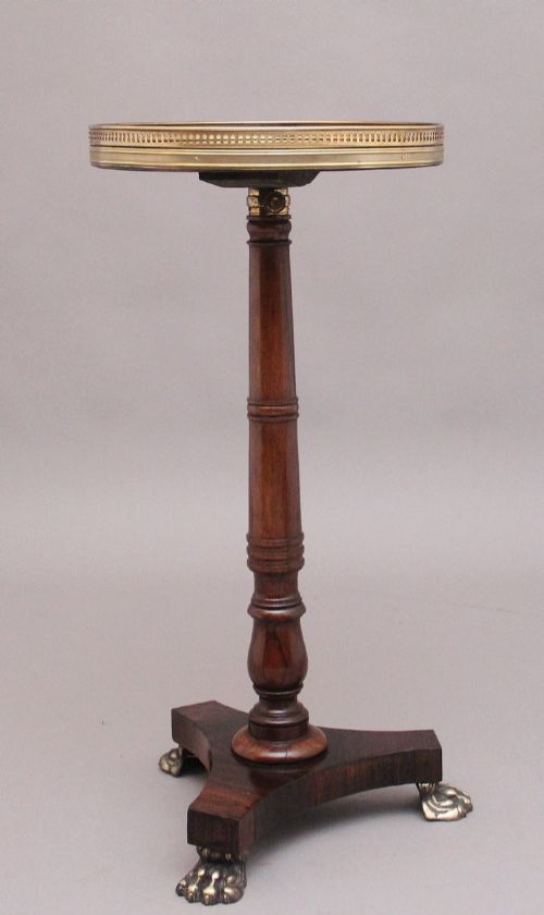 19TH CENTURY ANTIQUE ROSEWOOD TELESCOPIC OCCASIONAL TABLE