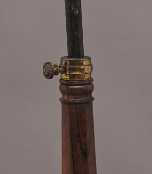 19TH CENTURY ANTIQUE ROSEWOOD TELESCOPIC OCCASIONAL TABLE - ADDITIONAL PHOTO 8