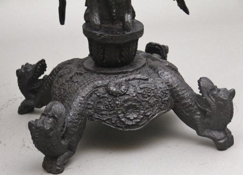 PAIR 19TH CENTURY ANGLO INDIAN CARVED TORCHERS - ADDITIONAL PHOTO 6