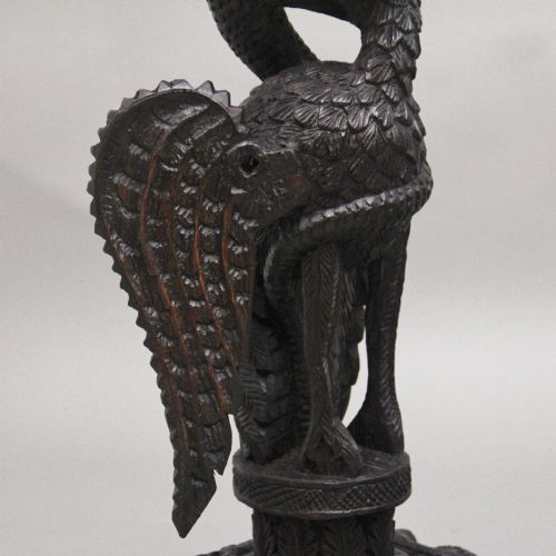 PAIR 19TH CENTURY ANGLO INDIAN CARVED TORCHERS - ADDITIONAL PHOTO 12