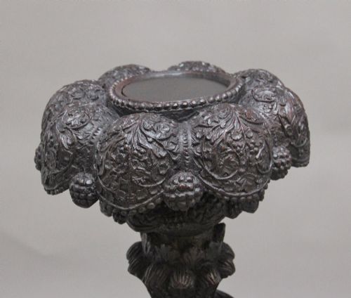 PAIR 19TH CENTURY ANGLO INDIAN CARVED TORCHERS - ADDITIONAL PHOTO 14