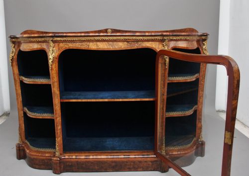 19TH CENTURY BURR WALNUT CREDENZA - ADDITIONAL PHOTO 1