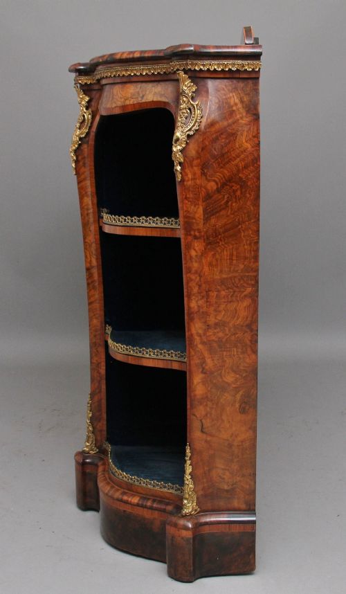 19TH CENTURY BURR WALNUT CREDENZA - ADDITIONAL PHOTO 4