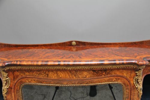 19TH CENTURY BURR WALNUT CREDENZA - ADDITIONAL PHOTO 12