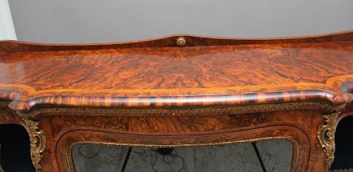 19TH CENTURY BURR WALNUT CREDENZA - ADDITIONAL PHOTO 14