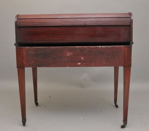 EARLY 19TH CENTURY MAHOGANY TAMBOUR DESK - ADDITIONAL PHOTO 8
