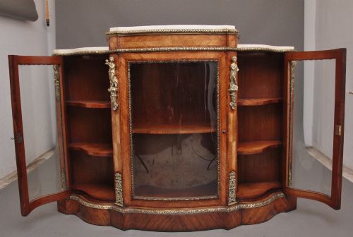 19TH CENTURY KINGWOOD AND MARBLE TOP CREDENZA - ADDITIONAL PHOTO 2