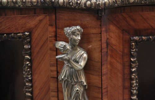 19TH CENTURY KINGWOOD AND MARBLE TOP CREDENZA - ADDITIONAL PHOTO 12