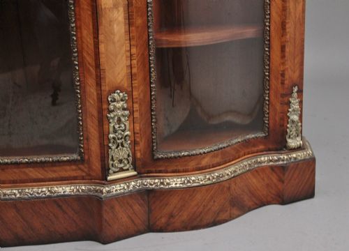 19TH CENTURY KINGWOOD AND MARBLE TOP CREDENZA - ADDITIONAL PHOTO 13
