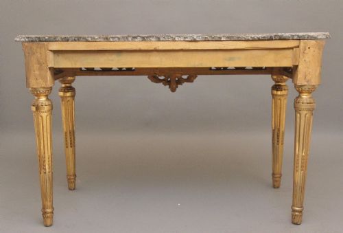 A SUPERB QUALITY 18TH CENTURY ITALIAN GILTWOOD CONSOLE TABLE - ADDITIONAL PHOTO 6