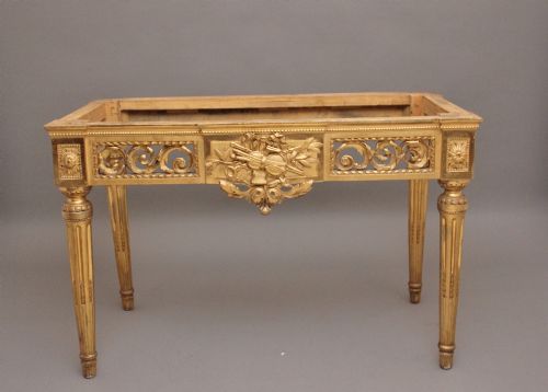 A SUPERB QUALITY 18TH CENTURY ITALIAN GILTWOOD CONSOLE TABLE - ADDITIONAL PHOTO 14