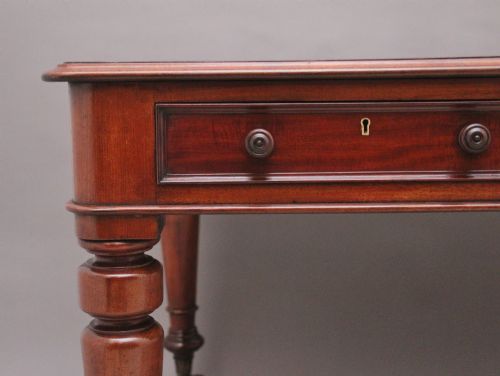 19TH CENTURY ANTIQUE MAHOGANY PARTNERS WRITING TABLE - ADDITIONAL PHOTO 2