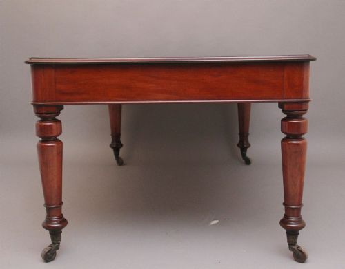 19TH CENTURY ANTIQUE MAHOGANY PARTNERS WRITING TABLE - ADDITIONAL PHOTO 4