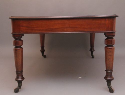 19TH CENTURY ANTIQUE MAHOGANY PARTNERS WRITING TABLE - ADDITIONAL PHOTO 7