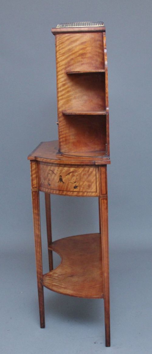 19TH CENTURY SATINWOOD DISPLAY CABINET - ADDITIONAL PHOTO 12