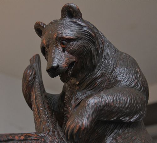 19TH CENTURY BLACK FOREST BEAR HALL STAND - ADDITIONAL PHOTO 4