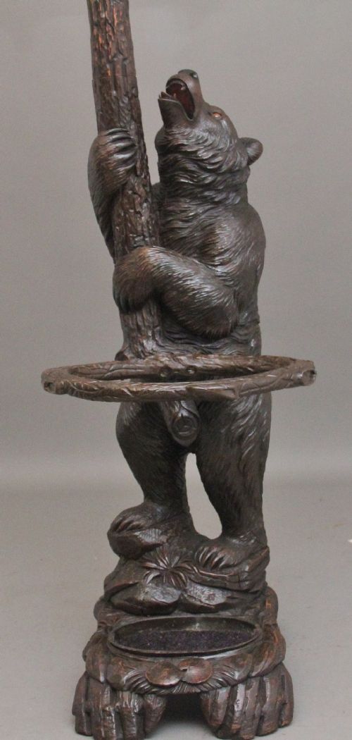 19TH CENTURY BLACK FOREST BEAR HALL STAND - ADDITIONAL PHOTO 11
