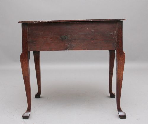 A DECORATIVE 18TH CENTURY OAK LOWBOY - ADDITIONAL PHOTO 5